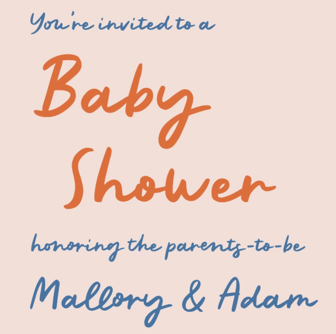 Baby Shower Invitation Header